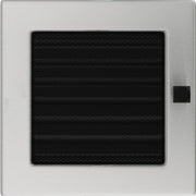 Kratki INOX ventilatierooster geslepen RVS-look