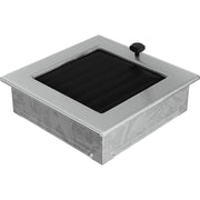 Kratki INOX ventilatierooster geslepen RVS-look