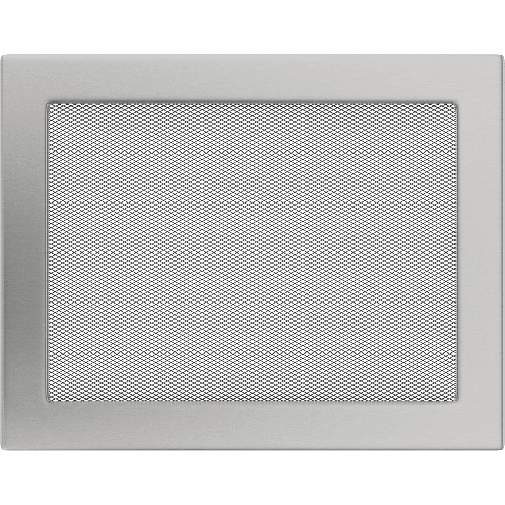 Kratki INOX ventilatierooster geslepen RVS-look
