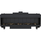 Kratki LEO 200 Gas-inbouwhaard – 16 kW, vuurbeeld van 2 meter