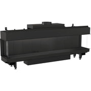 Kratki LEO 200 driezijdige gashaard met glas links, voor en rechts