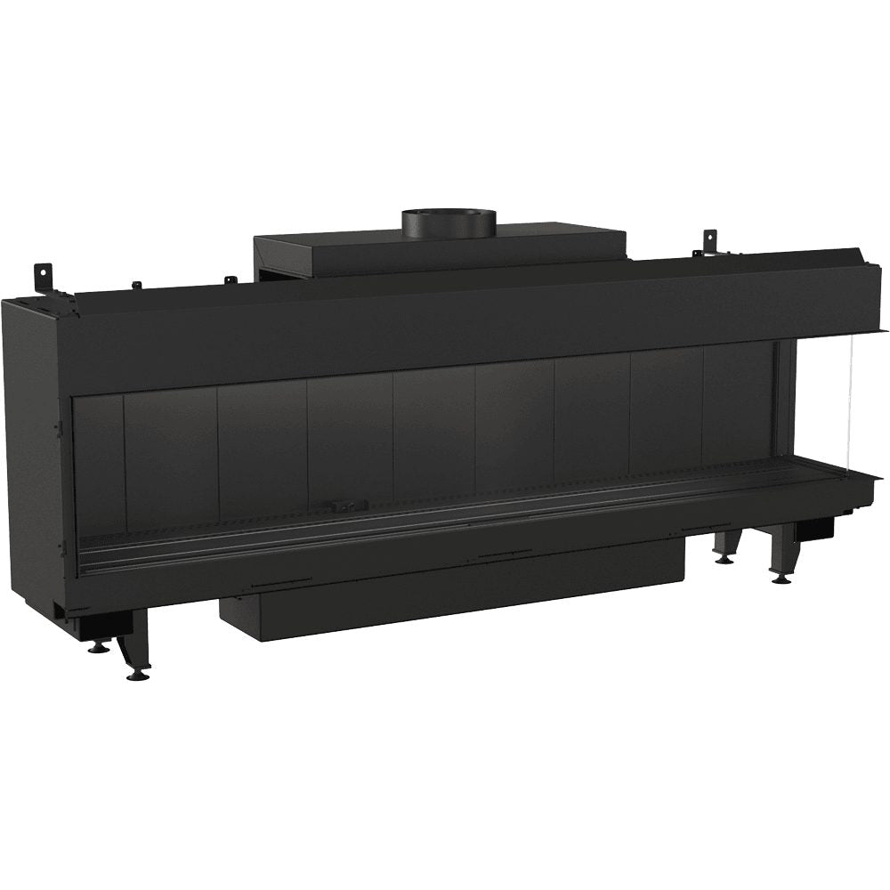 Kratki LEO 200 gashaard als hoekmodel met glas rechts