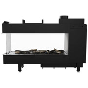 Kratki LEO LP 100 tunneluitvoering, gas inbouwhaard als roomdivider