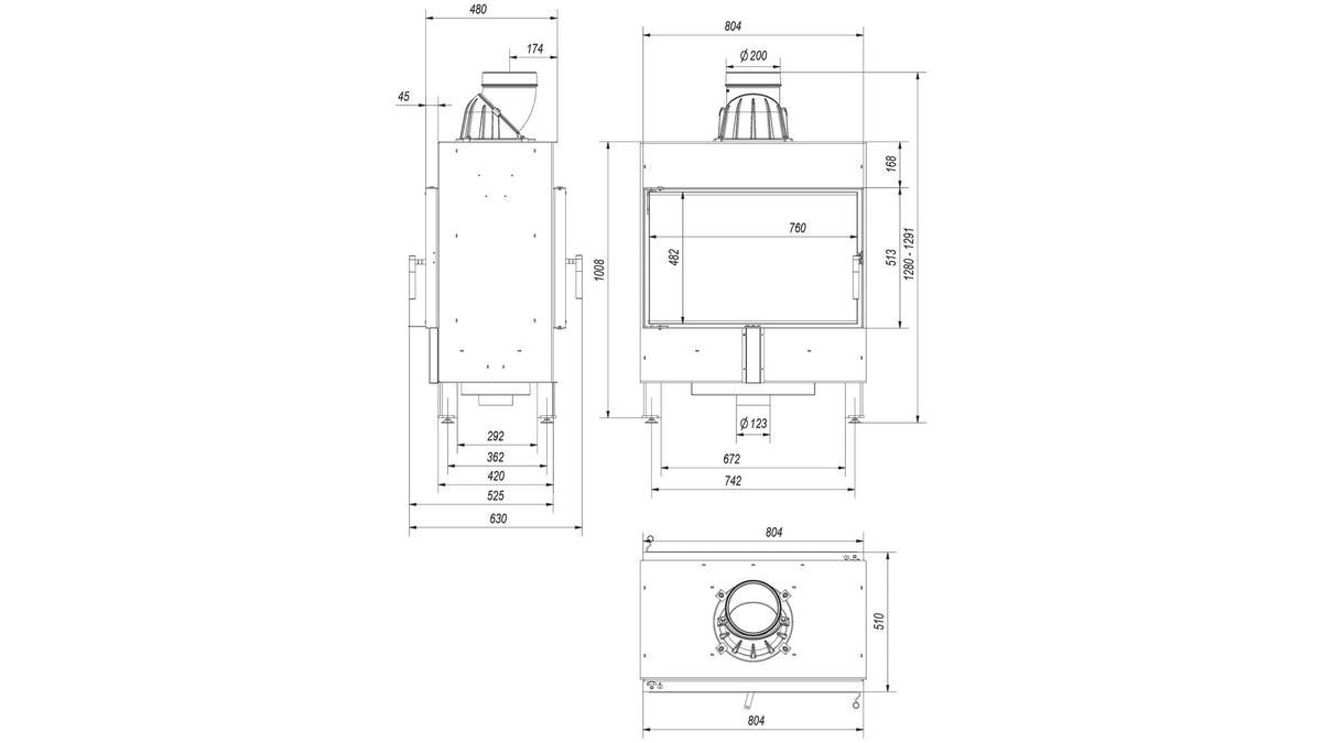 Technische tekening van de Kratki LUCY 14 tunnel