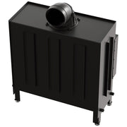 Kratki LUCY 16 inbouwhaard met geopende deur en witte Thermotec