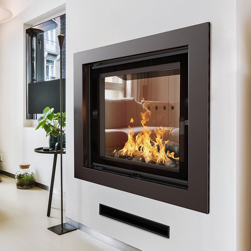 Kratki LUCY PW 12 met zwarte bekleding in een modern interieur