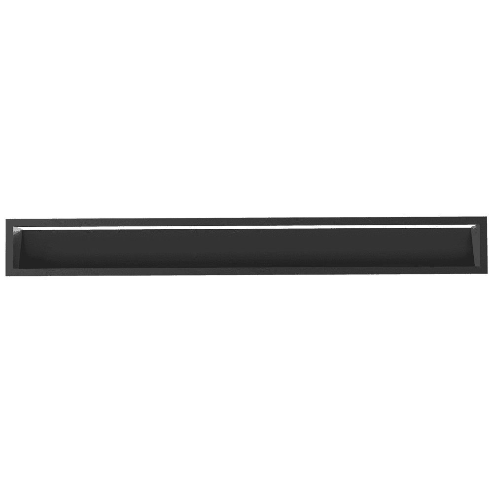 Kratki LUFT 12 rechte ventilatierooster 45 graden, hoogte 12 cm