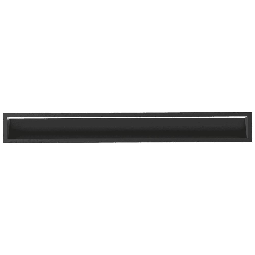 Kratki LUFT 12 rechte ventilatierooster 45 graden, hoogte 12 cm