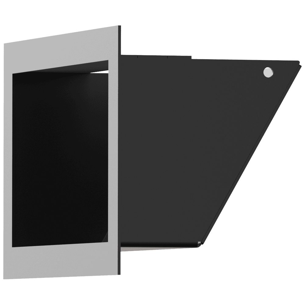 Kratki LUFT 12 rechte ventilatierooster 45 graden, hoogte 12 cm