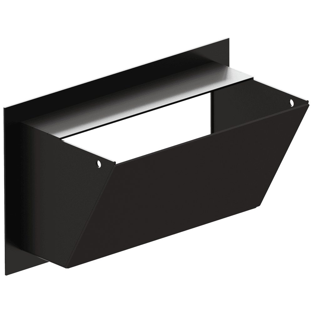 Kratki LUFT 12 rechte ventilatierooster 45 graden, hoogte 12 cm