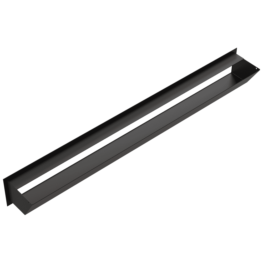 Kratki LUFT Eckgitter 12 cm / Ausführung mattschwarz