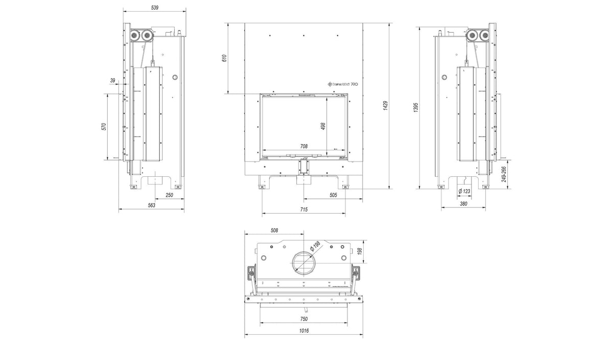 Kratki MBA PW 17 liftdeur met zwarte Thermotec-bekleding