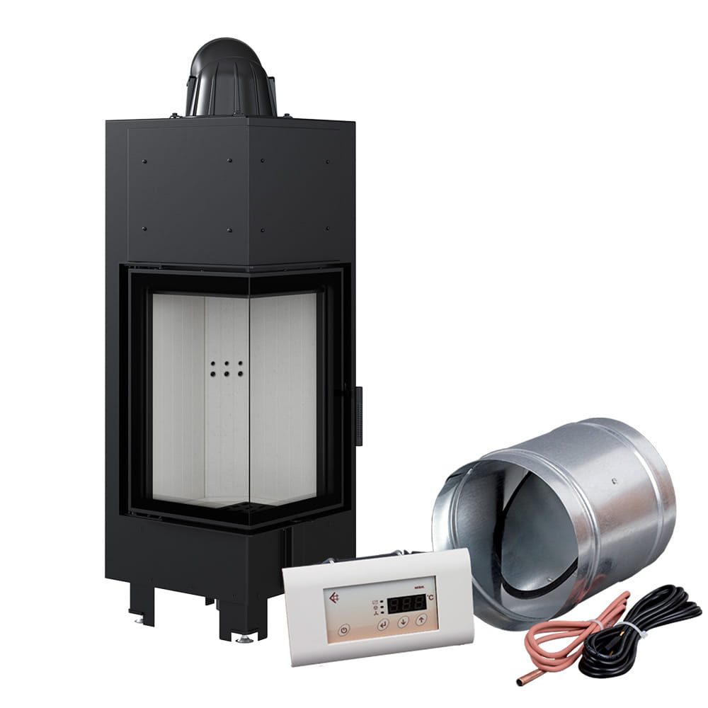 Kratki MBN 680 hoekinbouwhaard hout 10 kW, met MSK-regeling – productfoto