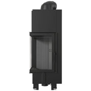 Kratki MBN 680 hoekinbouwhaard hout 10 kW, zwarte Thermotec – productfoto