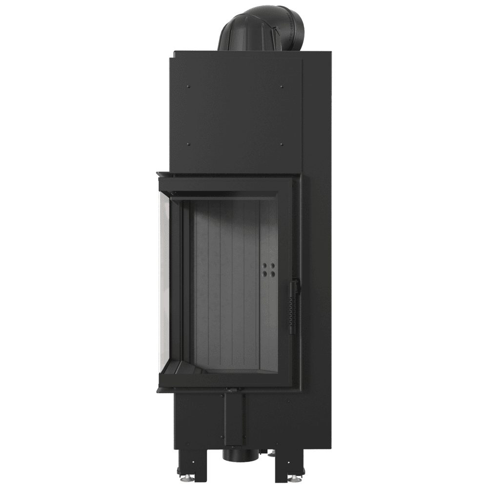 Kratki MBN 680 hoekinbouwhaard hout 10 kW, zwarte Thermotec – productfoto