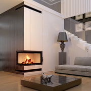 Kratki MBO inbouwhaard hout 15 kW, hoek links – productfoto