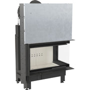 Kratki MBO inbouwhaard hout 15 kW, hoek rechts met liftdeur – productfoto