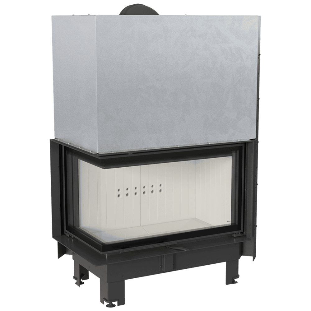 Kratki MBO inbouwhaard hout 15 kW, gebogen hoekglas – productfoto