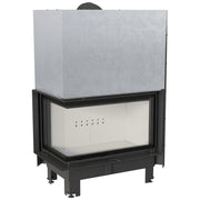 Kratki MBO inbouwhaard hout 15 kW, gebogen hoekglas – productfoto