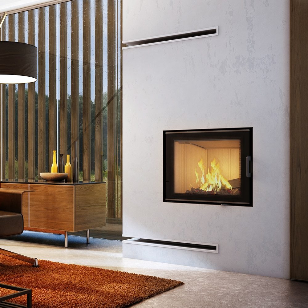 Kratki NADIA 10 inbouwhaard hout 10 kW, draaideur – productfoto