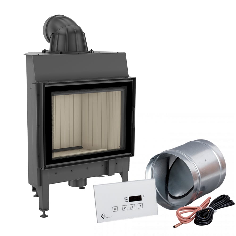 Kratki NADIA 10 inbouwhaard hout 10 kW, met MSK GLASS-regeling – detail