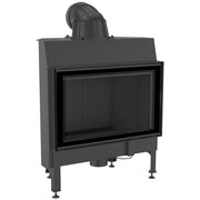 Kratki NADIA 12 inbouwhaard hout, draaideur met zwarte Thermotec – productfoto
