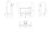 Technische tekening Kratki NADIA 14 met liftdeur