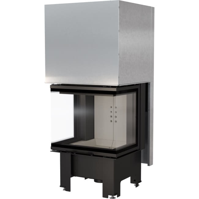 Kratki NBC 600/400 driezijdige inbouwhaard hout 9 kW, zelfsluitende liftdeur – productfoto