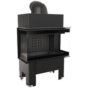 Kratki NBC 680/280 inbouwhaard hout, zijglas links en rechts, zwarte Thermotec – productfoto