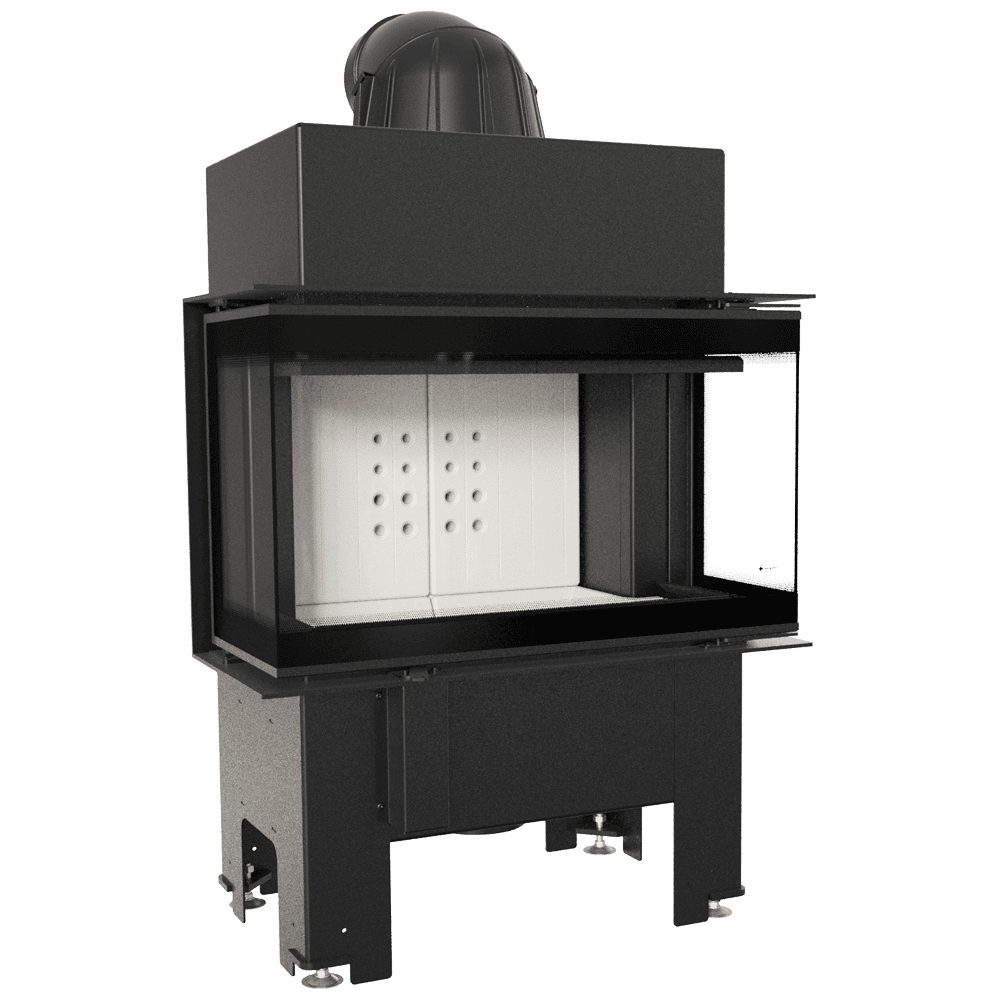 Kratki NBC 680/280 inbouwhaard hout, zijglas links en rechts – productfoto