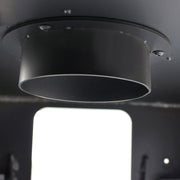 Kratki NBC 680/280 inbouwhaard hout, zijglas links en rechts – sfeerbeeld in een interieur