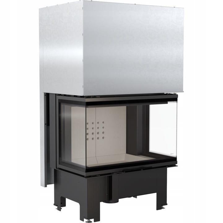 Kratki NBC 800/400 dreiseitiger Kamineinsatz für Holz, 10 kW, selbstschließende Hubtür – Produktfoto