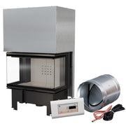 Kratki NBC 800/400 dreiseitiger Kamineinsatz für Holz, 10 kW, mit MSK-Steuerung – Produktfoto