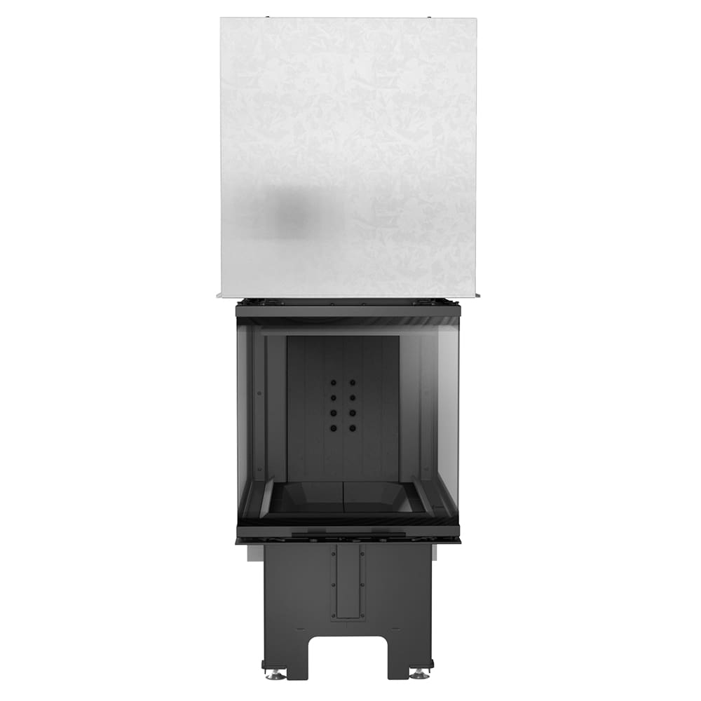 Kratki NBU 500/700 driezijdige inbouwhaard hout 11 kW, zwarte Thermotec – productfoto