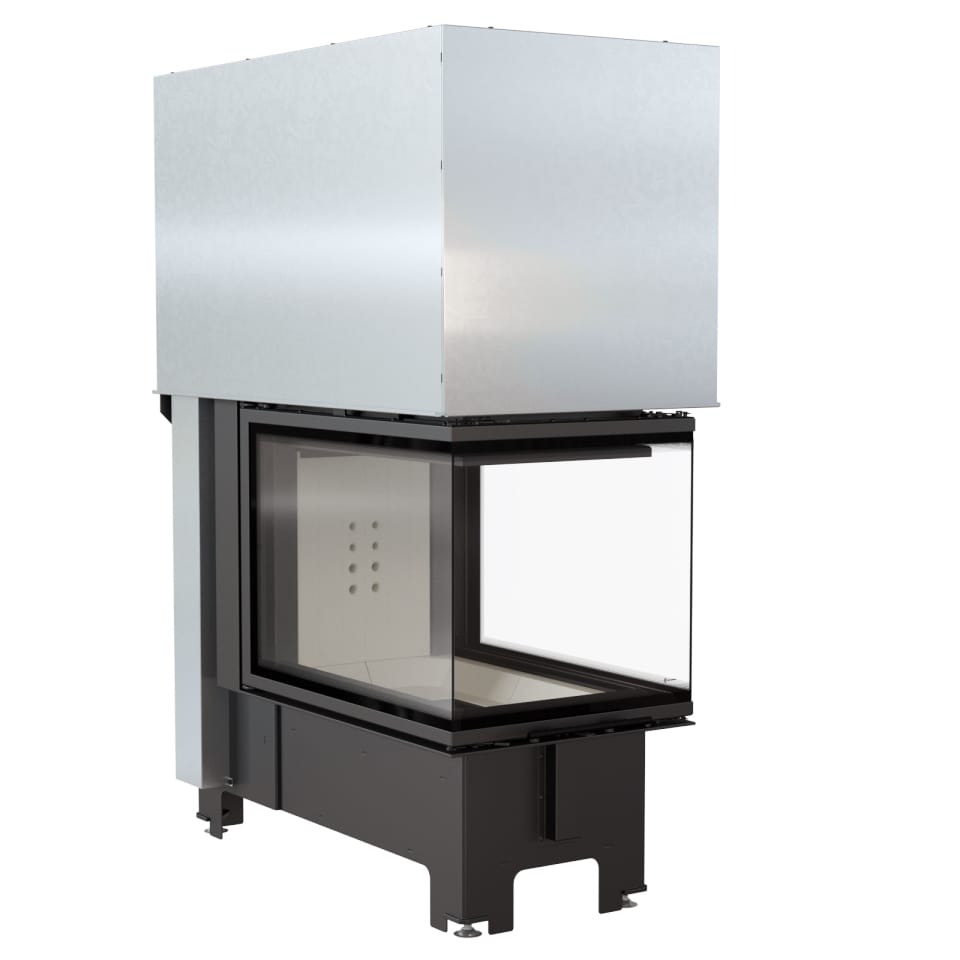Kratki NBU 500/700 driezijdige inbouwhaard hout 11 kW, zelfsluitende liftdeur – productfoto