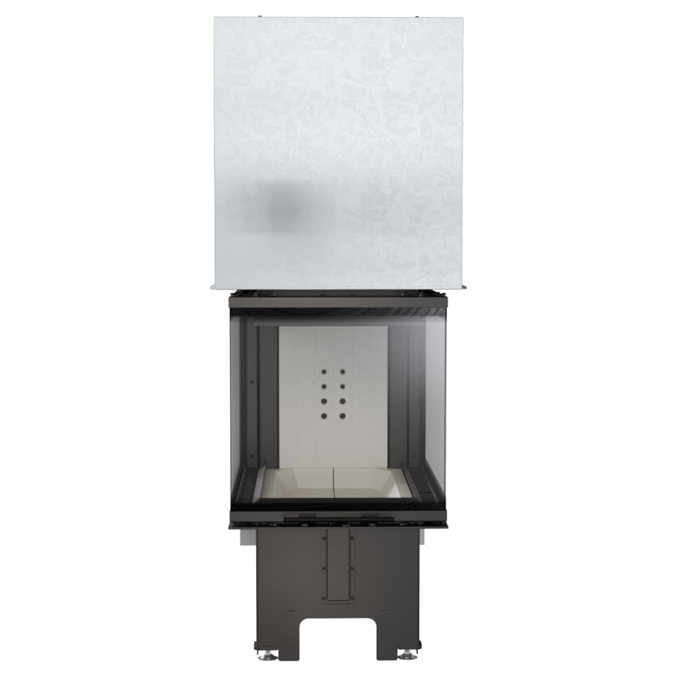 Kratki NBU 500/700 driezijdige inbouwhaard hout 11 kW, zelfsluitende liftdeur – productfoto