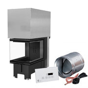 Kratki NBU 500/700 driezijdige inbouwhaard hout 11 kW, met MSK GLASS-regeling – detail
