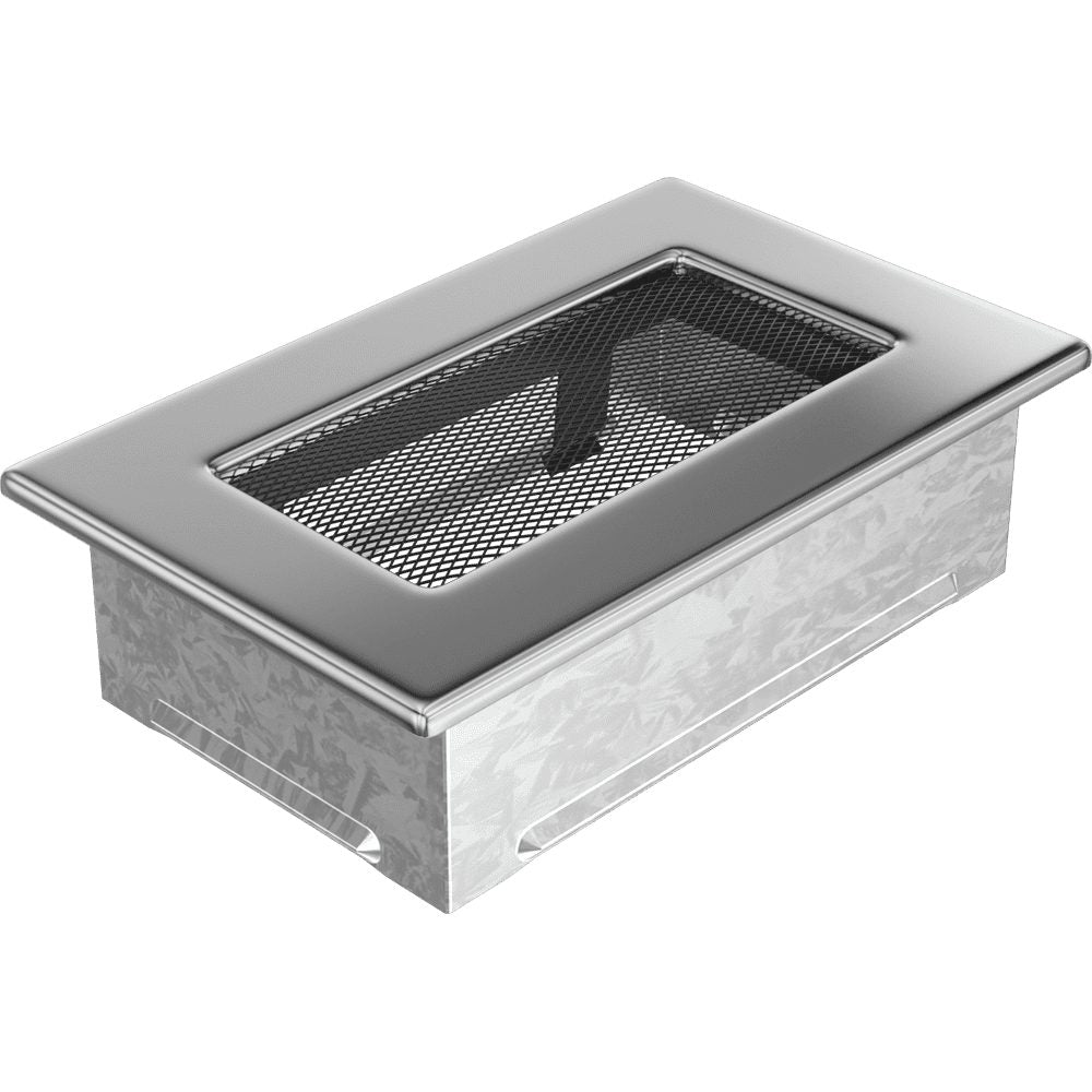 Kratki NICKEL ventilatierooster vernikkelde afwerking