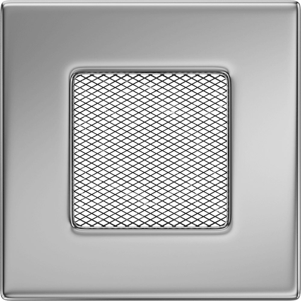 Kratki NICKEL ventilatierooster vernikkelde afwerking