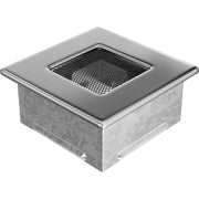 Kratki NICKEL ventilatierooster vernikkelde afwerking