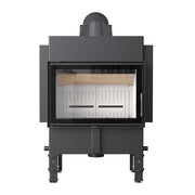 Kratki NORRA warmte-accumulerende inbouwhaard hout, recht model – productfoto