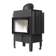 Kratki NORRA warmte-accumulerende inbouwhaard hout, recht model – productfoto