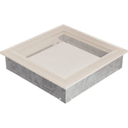 Kratki OSKAR ventilatierooster in crème, decoratief wandrooster voor warme lucht