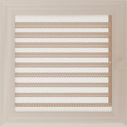Kratki OSKAR ventilatierooster in crème, decoratief wandrooster voor warme lucht