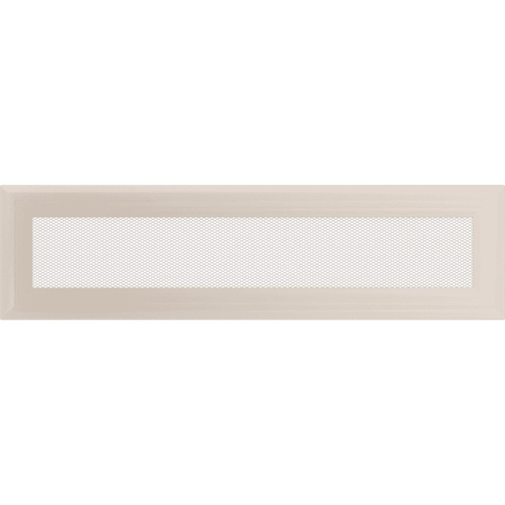 Kratki OSKAR ventilatierooster in crème, decoratief wandrooster voor warme lucht
