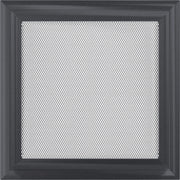 Kratki OSKAR ventilatierooster in grafiet, decoratief wandrooster voor warme lucht