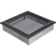 Kratki OSKAR ventilatierooster in grafiet, decoratief wandrooster voor warme lucht