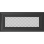 Kratki OSKAR ventilatierooster in grafiet, decoratief wandrooster voor warme lucht