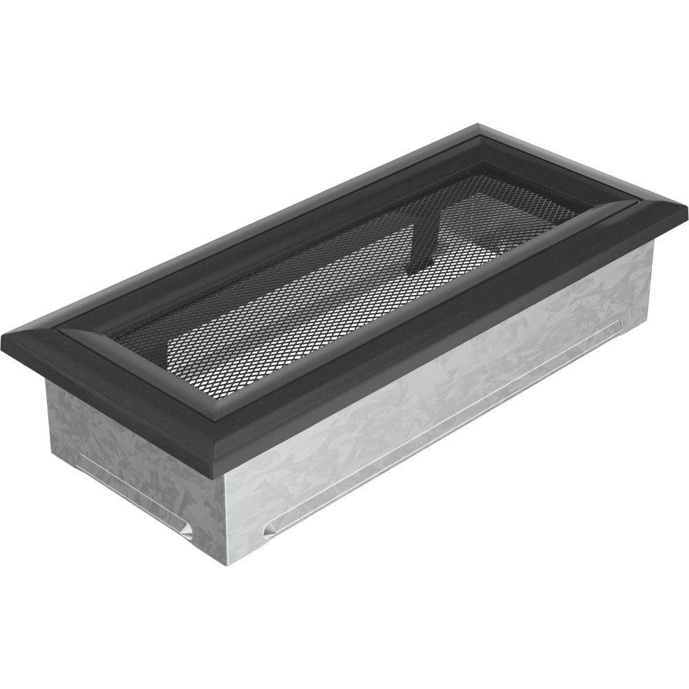 Kratki OSKAR ventilatierooster in grafiet, decoratief wandrooster voor warme lucht