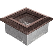 Kratki OSKAR ventilatierooster in koper (gelakt), decoratief wandrooster voor warme lucht